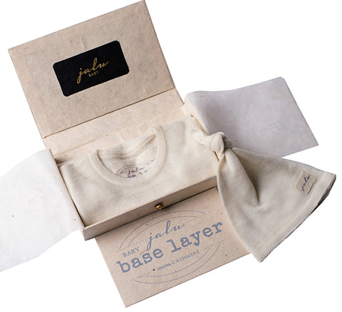 Gift Set - Baby cashmere Baselayer & Hat set