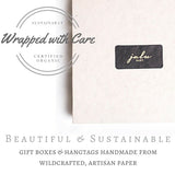 Gift Set - blue & cream cashmere & cotton Blanket & Hat set